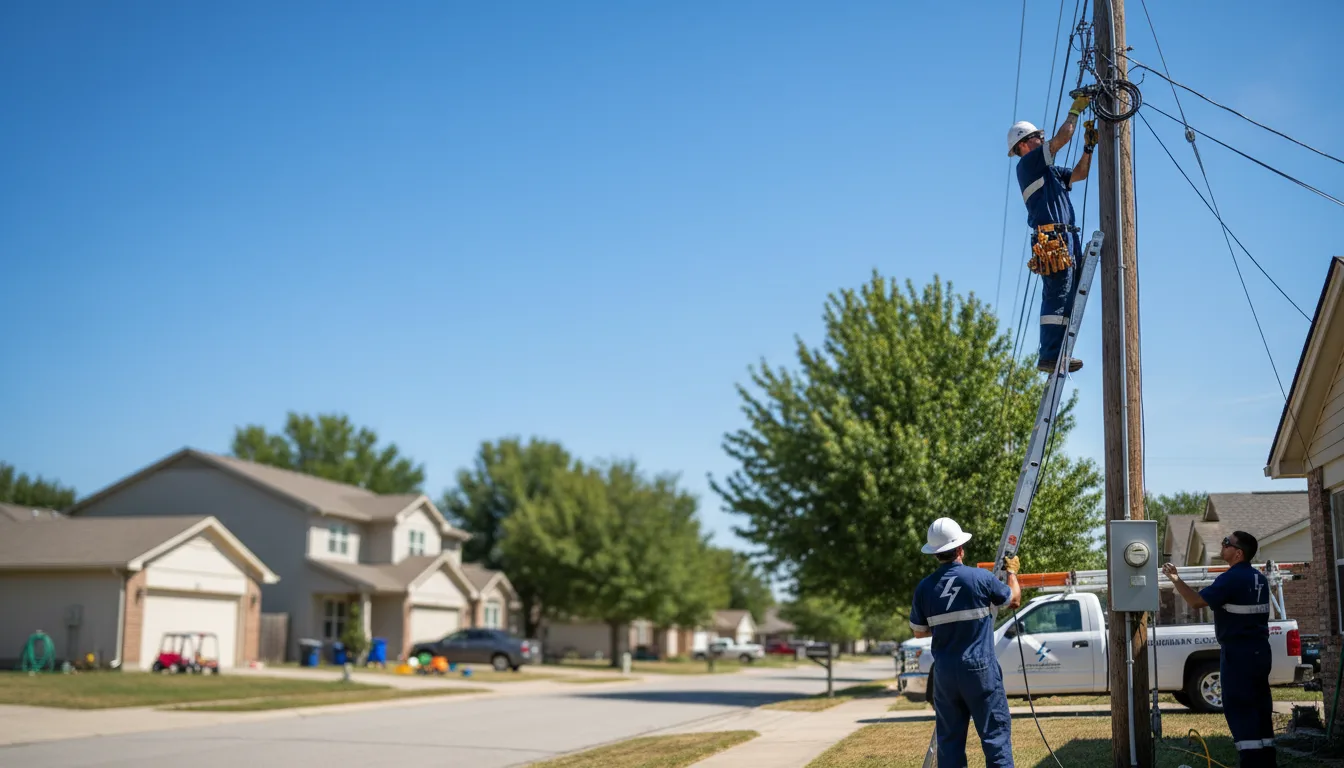 Residential electrician providing installation services in Bethalto, IL